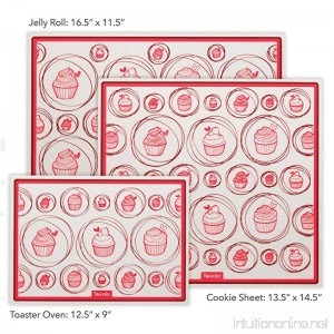 Tovolo Silicone Cookie Sheet Non-Stick No-Burn Baking Heat-Resistant to 600ᴼF - B00IIS8DBY